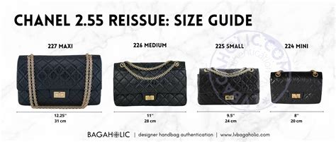 chanel reissue sizes|chanel reissue vs classic flap.